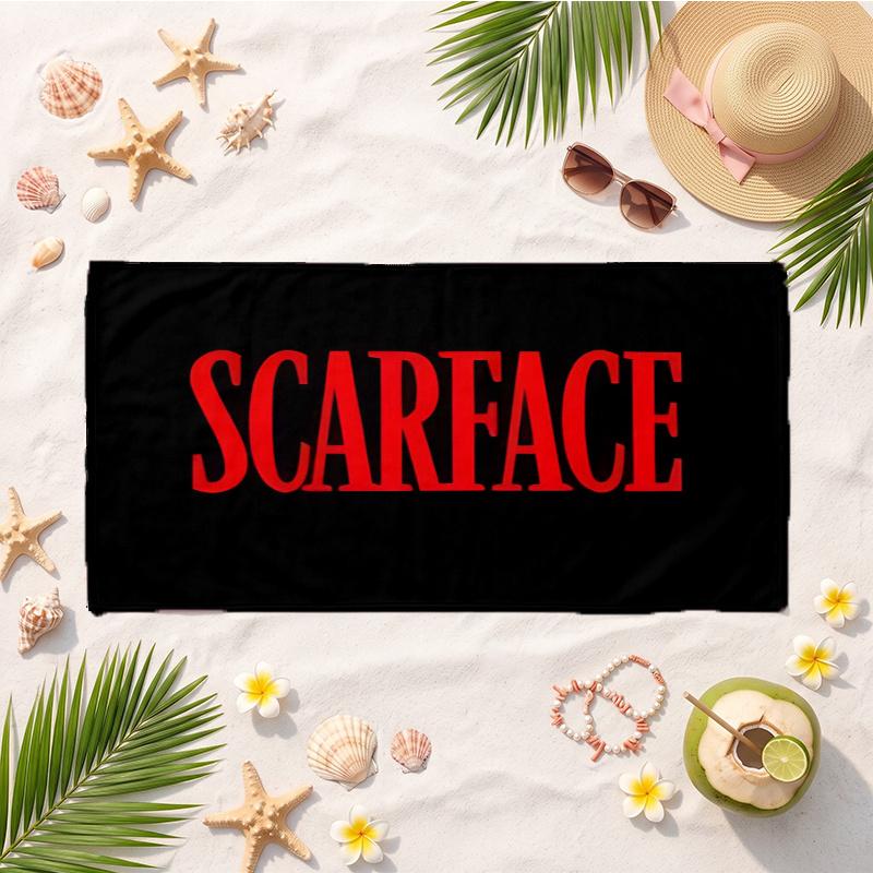 Scarface (23) Soft Beach Towel Lightweight Towel for Beach Pool Swimming Travel Vacation Use
