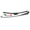 UTV Manual Hand Operated Windshield Wiper Rubber Blade Universal Replacement Set Black