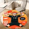 1 vnt. Haikyuu Shoyo Hinata 10 apvalus kilimas, biuro kėdės kilimėlis, neslystantis kilimas namų dekoravimui, sezoninė dovana, tinkamas biurui, svetainei