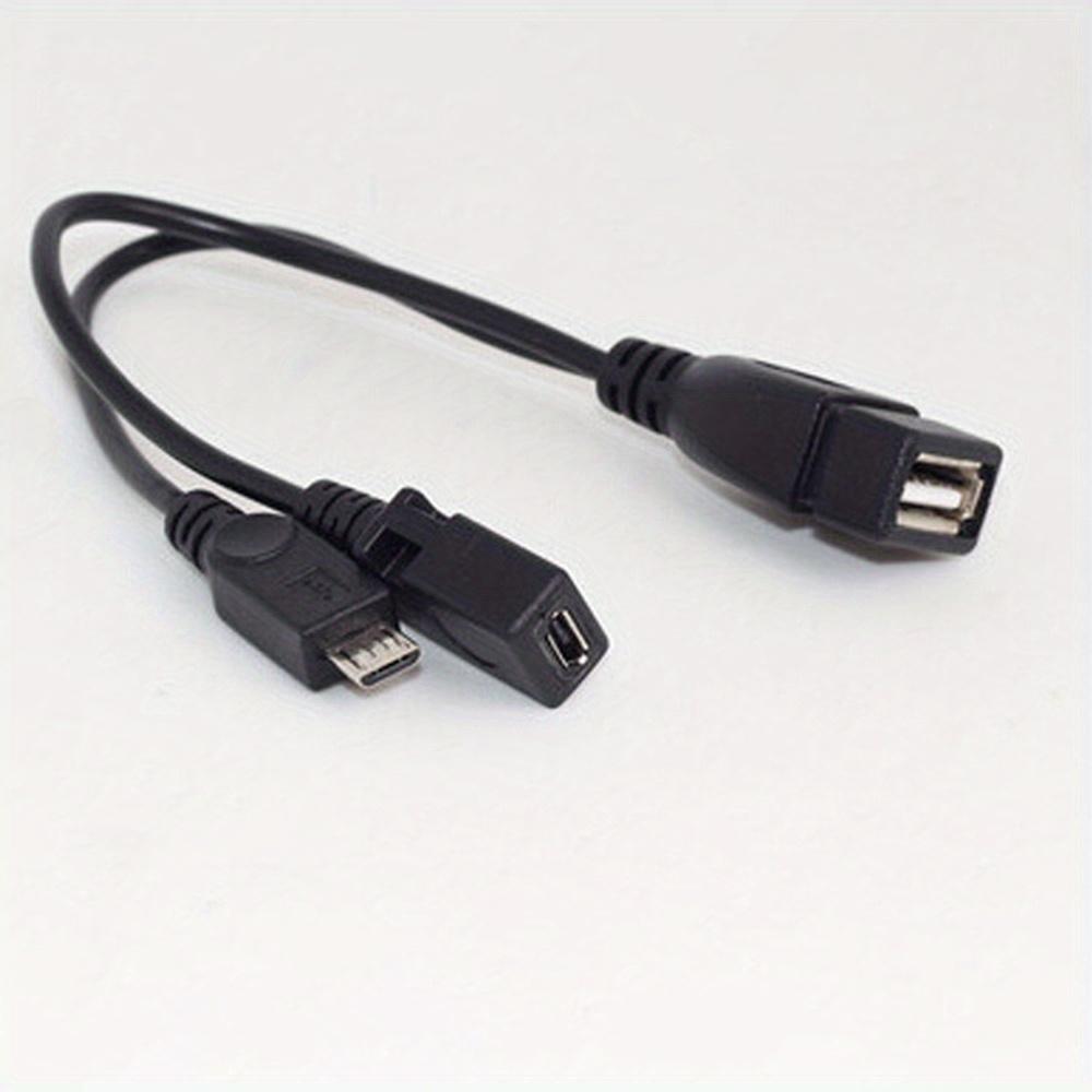 2-in-1 OTG USB To Micro USB Splitter Adapter for Fire Stick 4K/Fire TV, Android Phone/Tablet, Durable Tech Accessories