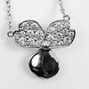 TIFFANY&Co. Paper flower Necklace Pt950Platinum/diamond 3.56g Women Used