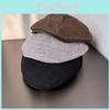 Simple Solid Color Cotton Linen Neutral Casual Beret For Autumn Casual Looks