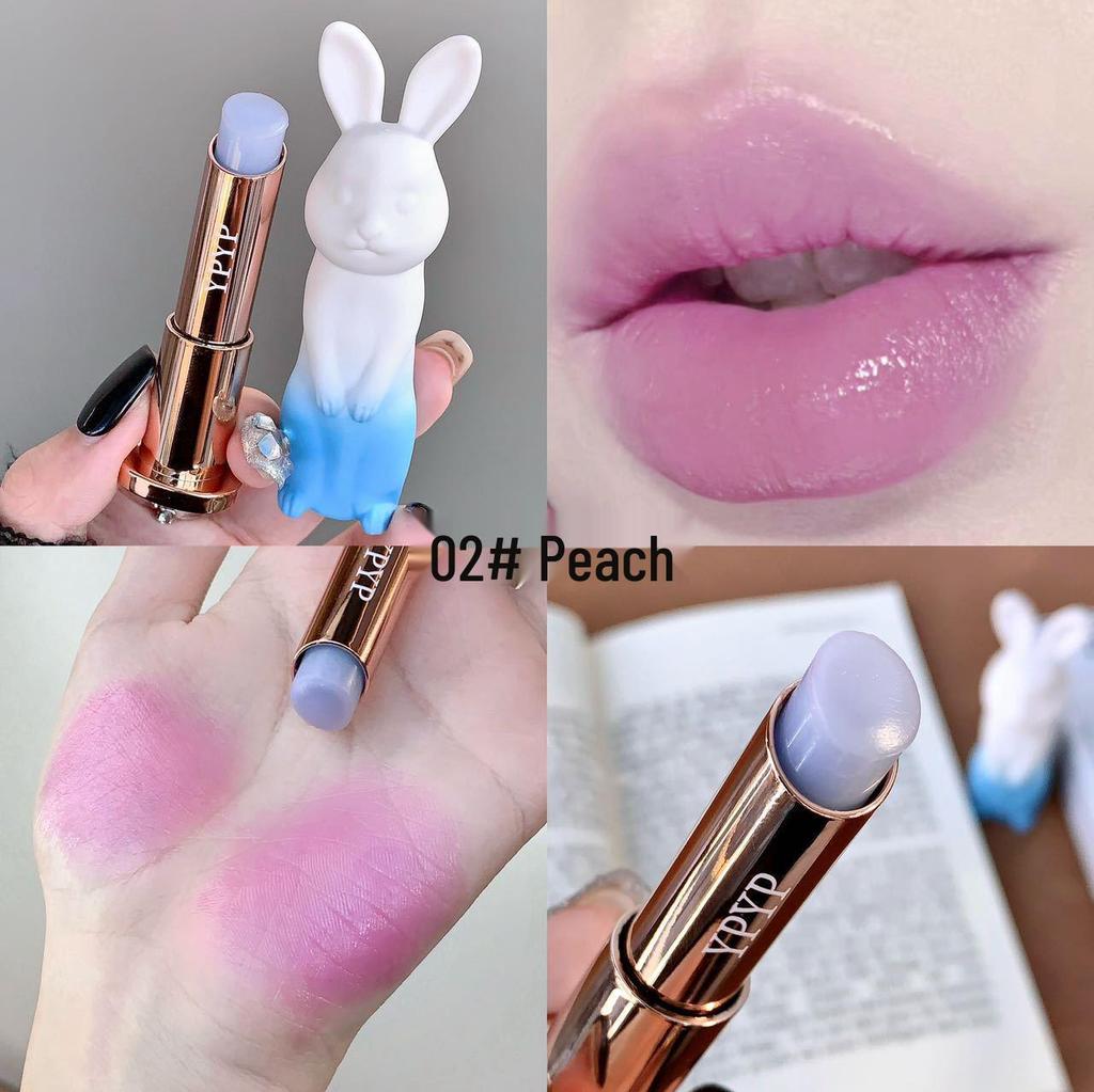 YPYP Naughty Rabbit Lip Balm: Nourishes, Moisturizes, Reduces Lip Lines, Prevents Chapping, Student-Friendly, Color-Changing.