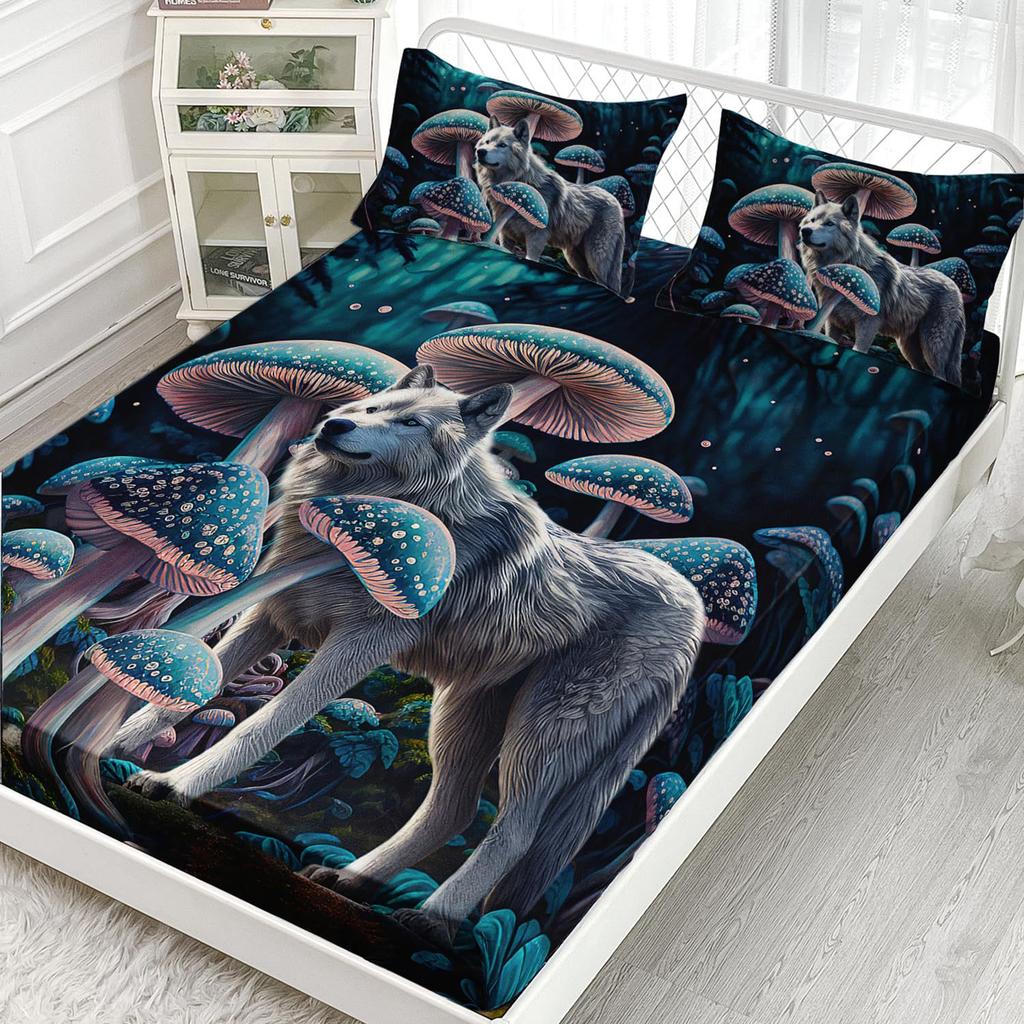 Animal Pattern Mattress Three-Piece Digital Printing Bedding Bed Set Three-Piece Mattress Children Adult