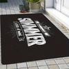 Vintage Summer Door Mat Vintage "Summer A TIME OF MAGIC" Printed Black Background Printed Polyester Entrance Floor Mat