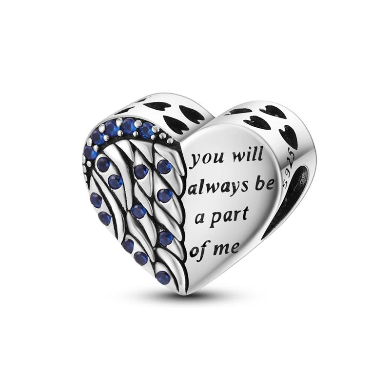 Blue Copper Charms Beads Rotating Demon Eye Palm Moon Starry Sky Charms Fit Original Pendant Bracelet Women Jewelry