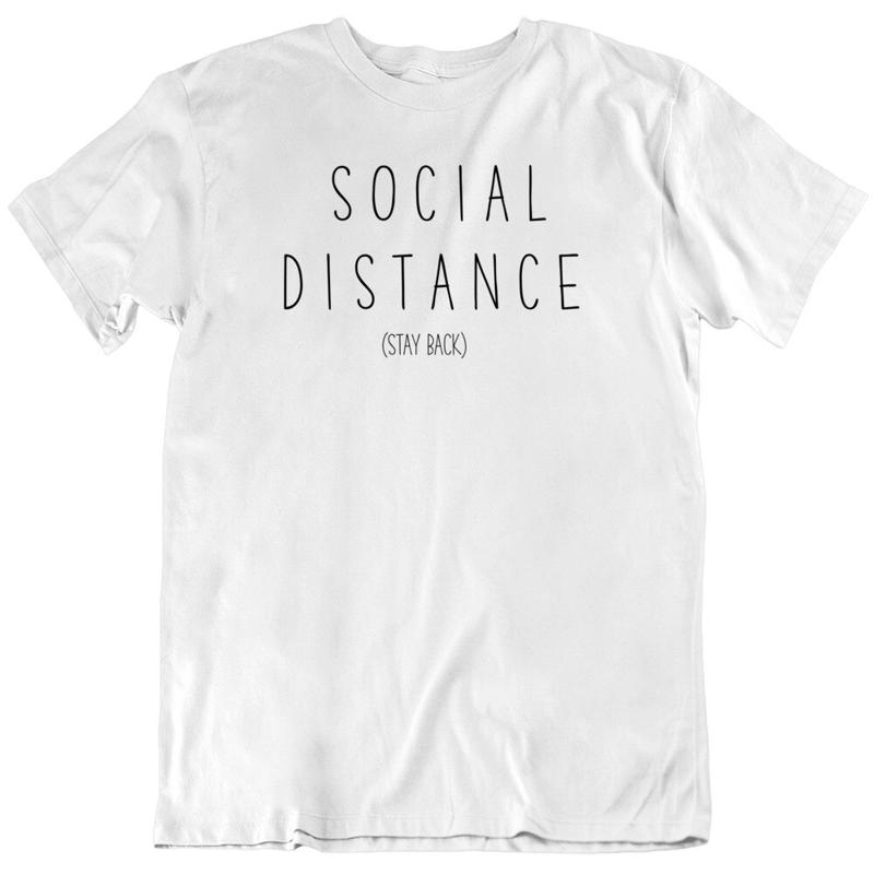 T-shirt parodie de Distance sociale, reste de retour S разноцветный
