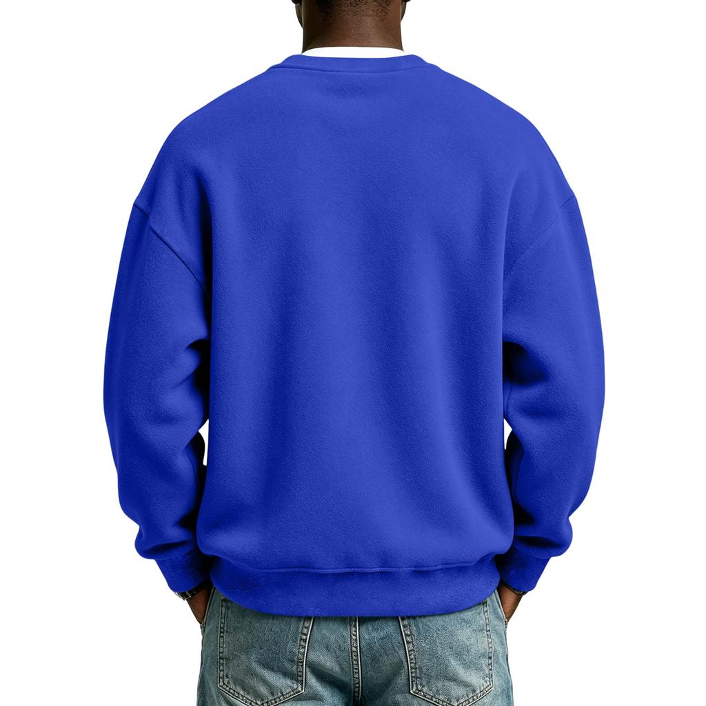 Heren Sweatshirt met Ronde Hals en Lange Mouwen voor Casual Dagelijks Gebruik