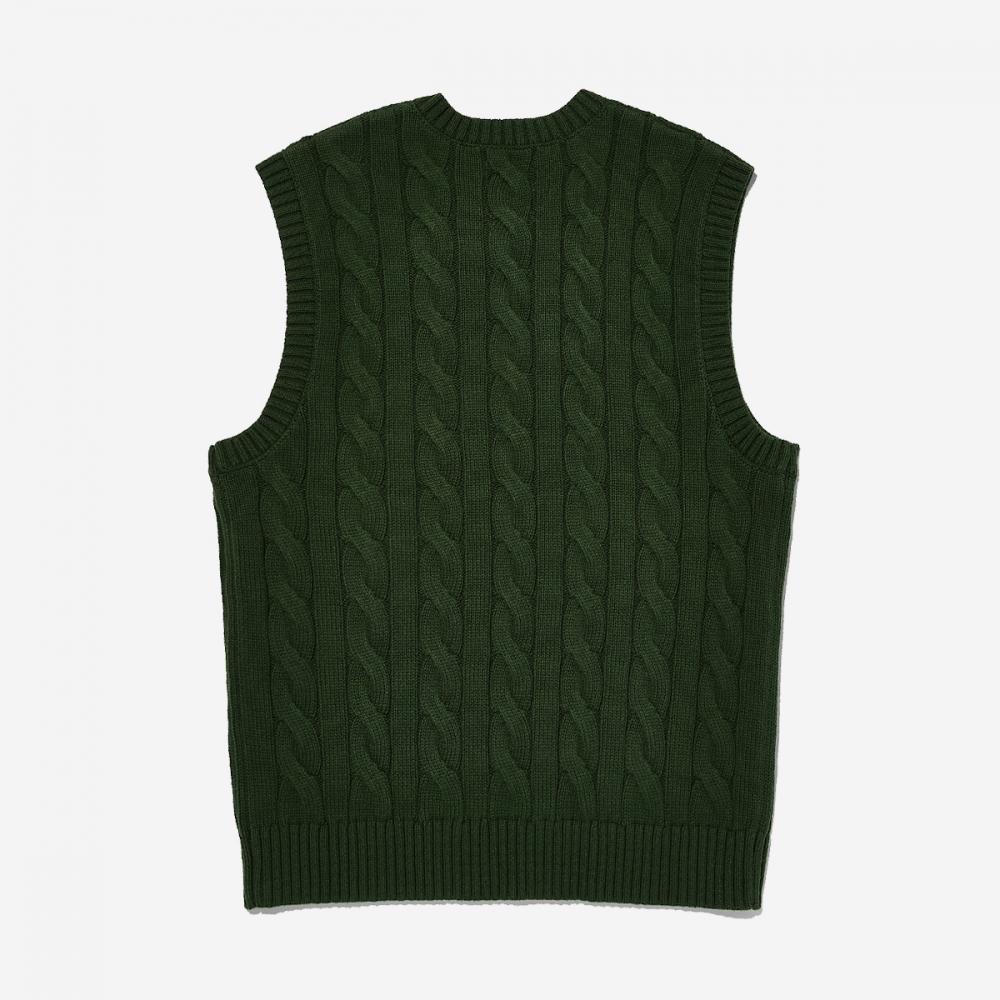 Máslo zboží Kabelová pletená vesta Kabelová pletená vesta