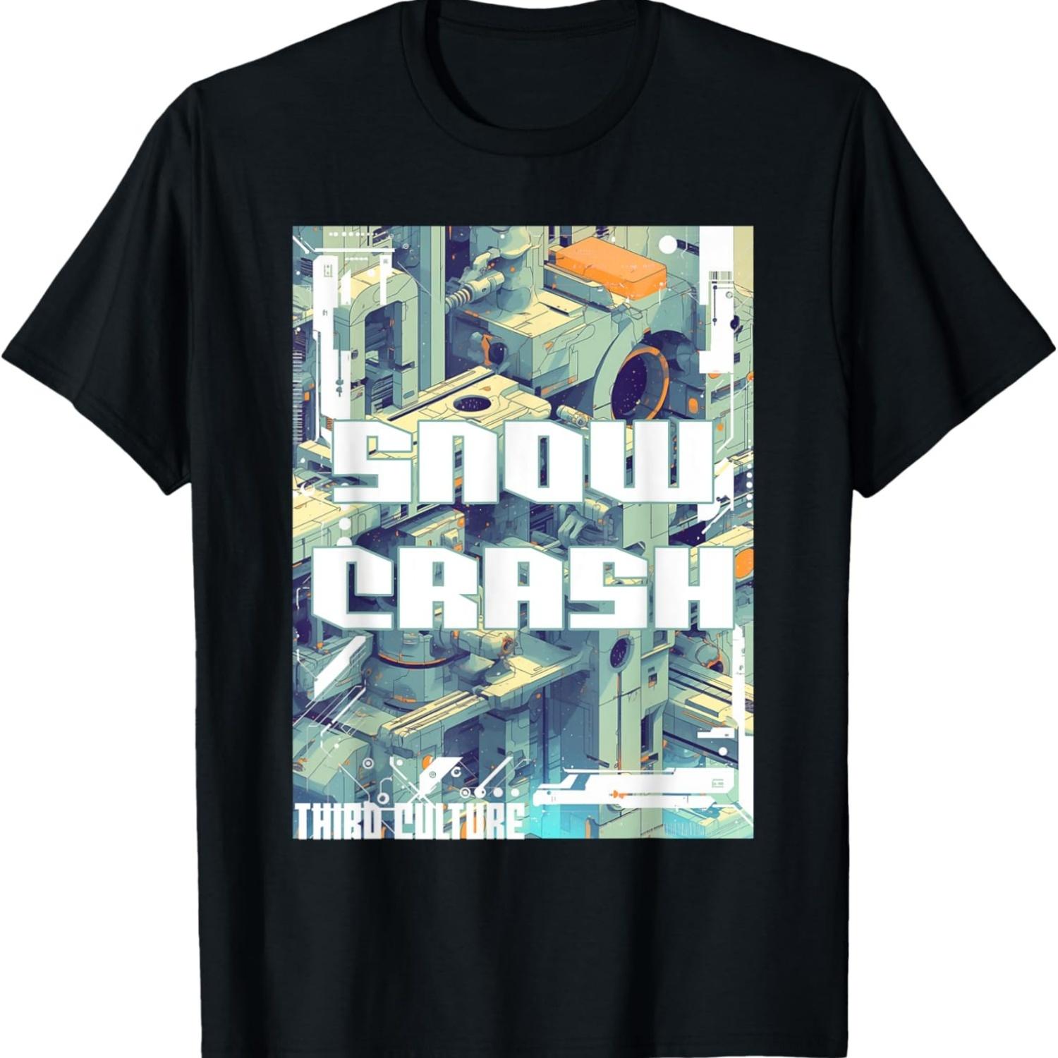 SNOW CRASH_ BURBCLAVE CYBERPUNK T-Shirt S чёрный