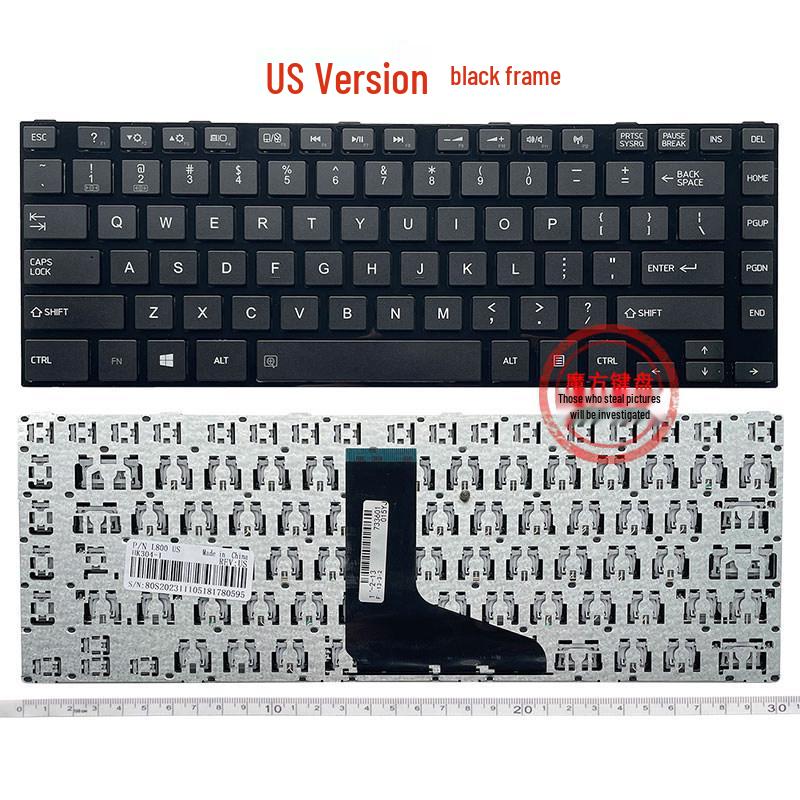 RU Compatible Keyboard for Toshiba L800, L805, L830, C800, C805, C830, C840, M800, M805 Models