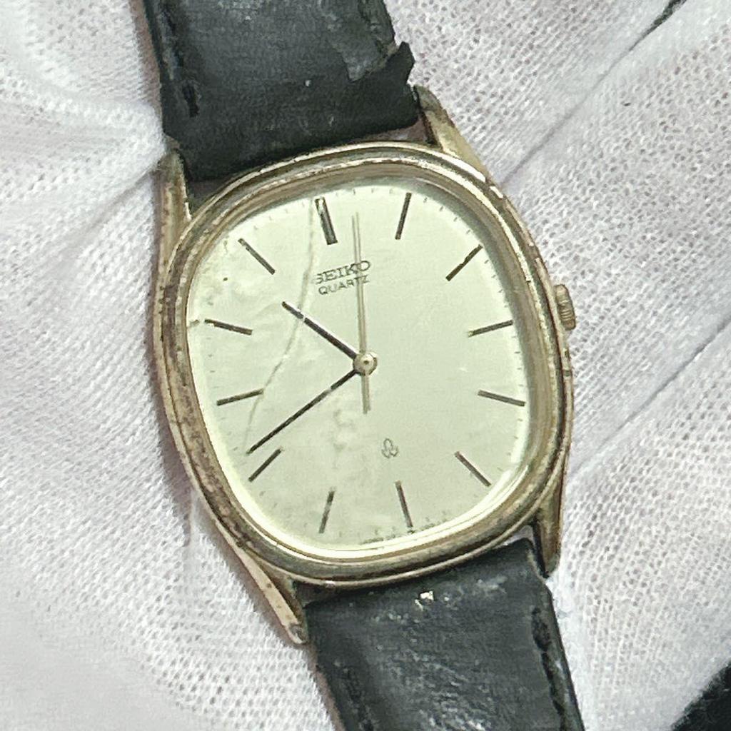 Used SEIKO Quartz 5931-5500 Men's Watch Gold Vintage