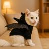 Creative Casual Halloween Pet Clothes Fashion Warm Dog Bat Hoodie with Wings Soft Pet Cosplay Clothes Festival Party
