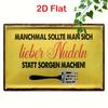 Vintage Manchmal Sollte Man Sich Lieber Nudeln Statt Sorgen Machen Retro Metal Tin Sign Rustic Funny German Pasta Quote Wall Ar