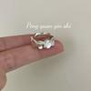 Su Chuang S925 Sterling Silver Fish Scale Twist Open Ring - Light Luxury Design