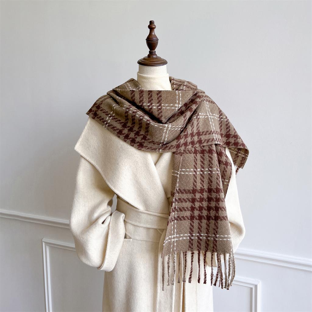 New Winter Shawl Scarves Wrap  Design Cashmere Scarf Women Warm Fashion Pashmina Femal Poncho Neckerchief Echarpe Bandana