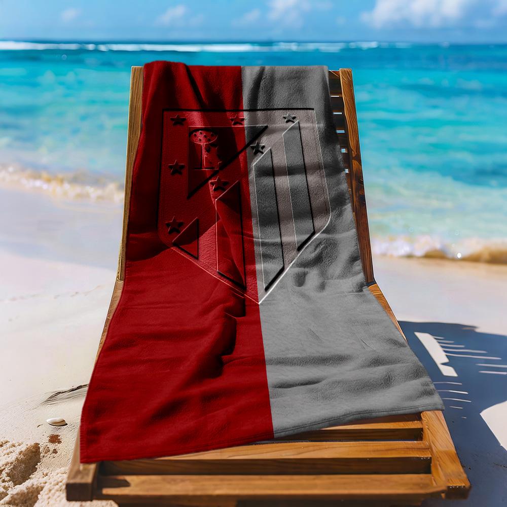 Atletico Madrid Beach Towel Super Soft Absorbent Comfortable Lightweight Portable For Swimmingbeachcamping Travel Beach Accessoriesgym