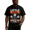European sizes Men'S Graphic T-Shirts Featuring a Little Sister Soccer Fan Design, Ideal for Summer Sports And Casual Wear. Perfect for Summer