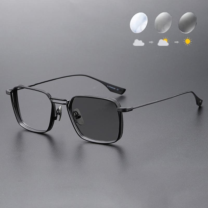 

Фотохромные очки с защитой от синего света, классические квадратные металлические очки в оправе для женщин, модные компьютерные деловые очки чёрный