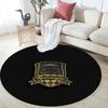 FC Krasnodar Round Area Rug,Carpet Rug for Living Room Bedroom Sofa Playroom Decor,Non-slip Floor Mat