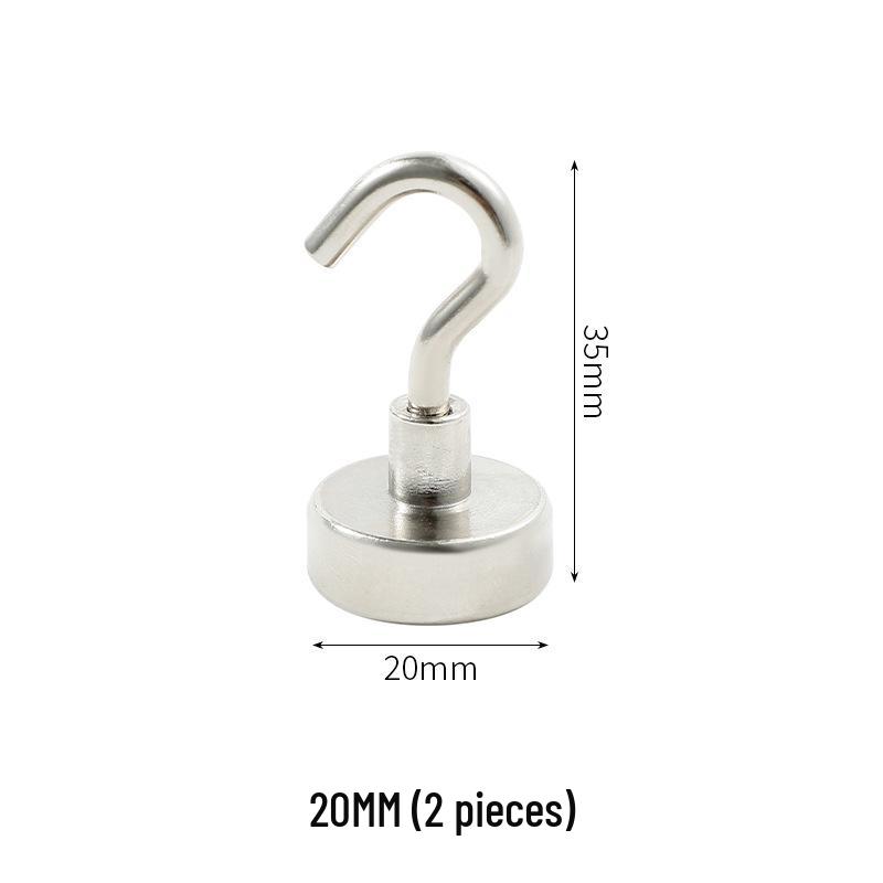 Super Strong Magnet Hook - High Strength, Punch-Free Refrigerator Magnet Fixer