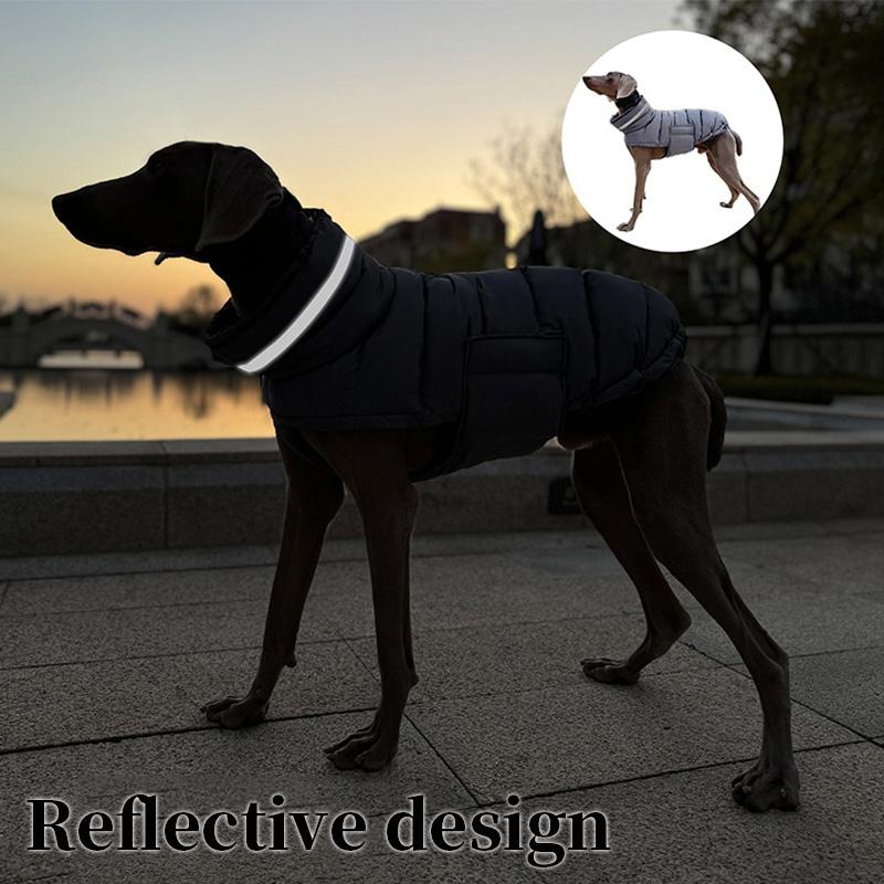 Pet Dog Snowsuit Winter Warm Coat Clothes Down Reflective Jacket Waterproof Fleece Vest Thicken Coat Clothing Dogs Pet costume