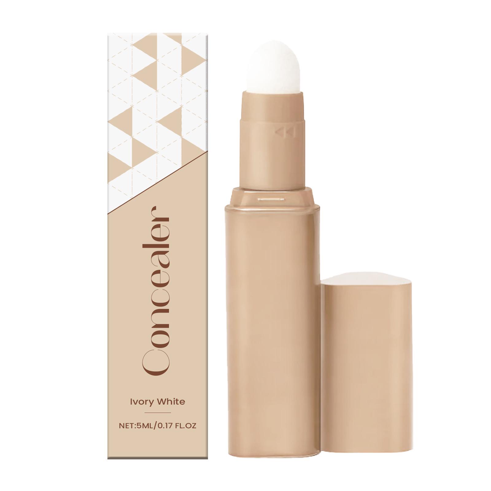 Ivory White Silky Liquid Concealer Stick: Smooth, natural coverage that refines texture—lightweight and sheer foundation.