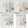 Baby Winter Cotton Romper With Thickened Insulated Fabric For Newborn Boys Girls