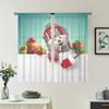 2 Pieces, Christmas Snowman Curtains -30% Blackout - Suitable for Living Room, Bedroom, Kitchen, Home Decoration