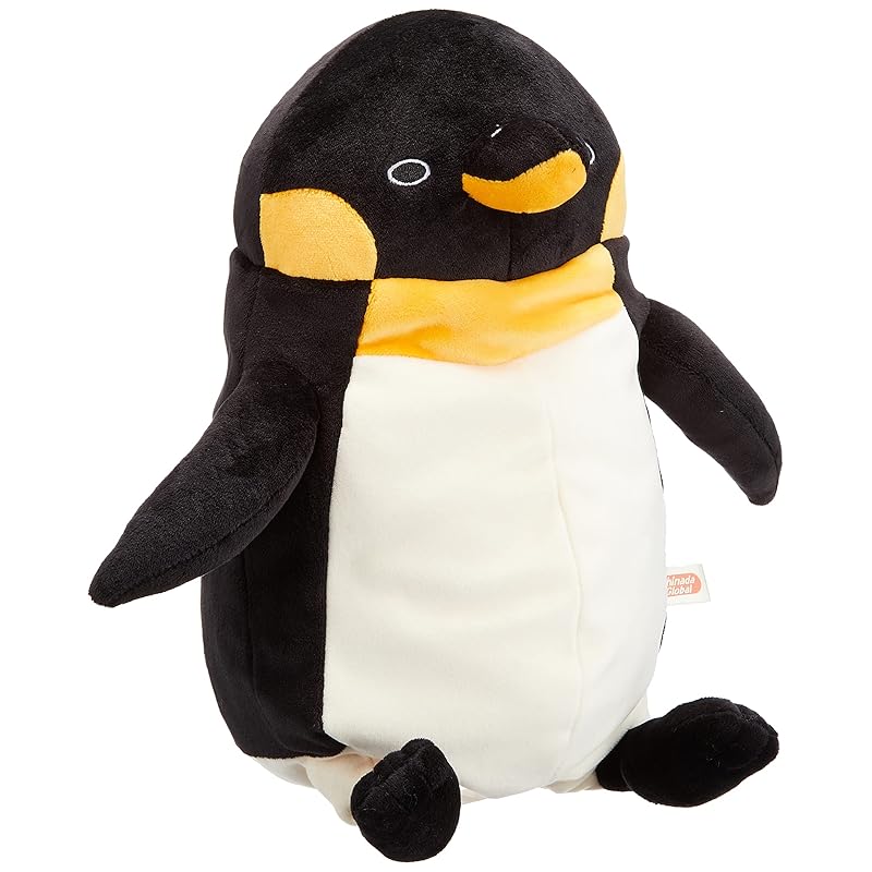 Shinada Global Mochi Series Mochipen Parent Black (L) 22 x 22 x 30cm Plush Penguin Animal MOPE-0350B