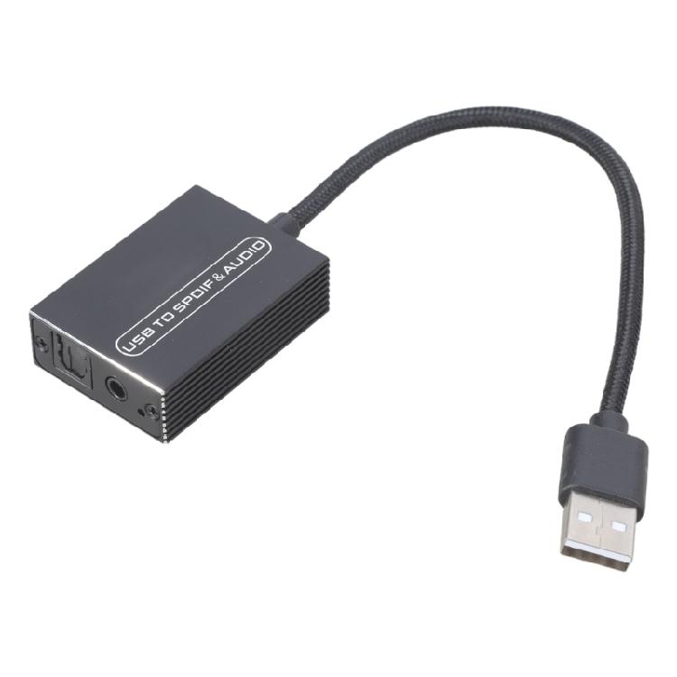 

USB to Optical and 3.5mm Auditory Extractor for Connecting TV PC to Amplifier or Speakers