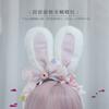A Handmade Olita Headdress Accessory Cute Girl Donut Plush Rabbit Ear Headband