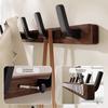 Entrance Hanging Walnut Wood Clothes Hook Without Punching Hats Organizer  Fitting Room