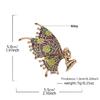 Delicate Floral Faerie Brooch Alloy Pin Featuring Butterfly Wing Elegant Suit Accessory Women Fashion Jewelry