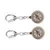 2PCS Compact Compass Keychain Zinc Alloy Vintage Compass Durable Pocket Compass  Hiking Gear