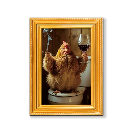 1/5/6Pcs Drinking Animal Cat Refrigerator Magnet Vintage Wooden Frame Animal Fridge Magnet Home Kitchen Office Decoration Animal Lover Gift