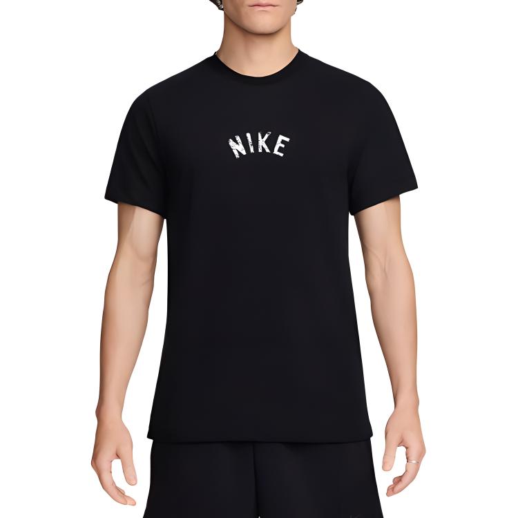 New Nike Regular T Shirt Men's Black HF5247-010