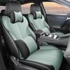 BYD Qin L Compatible Full Leather Car Seat Cushion - All-Season, Five-Seat Design