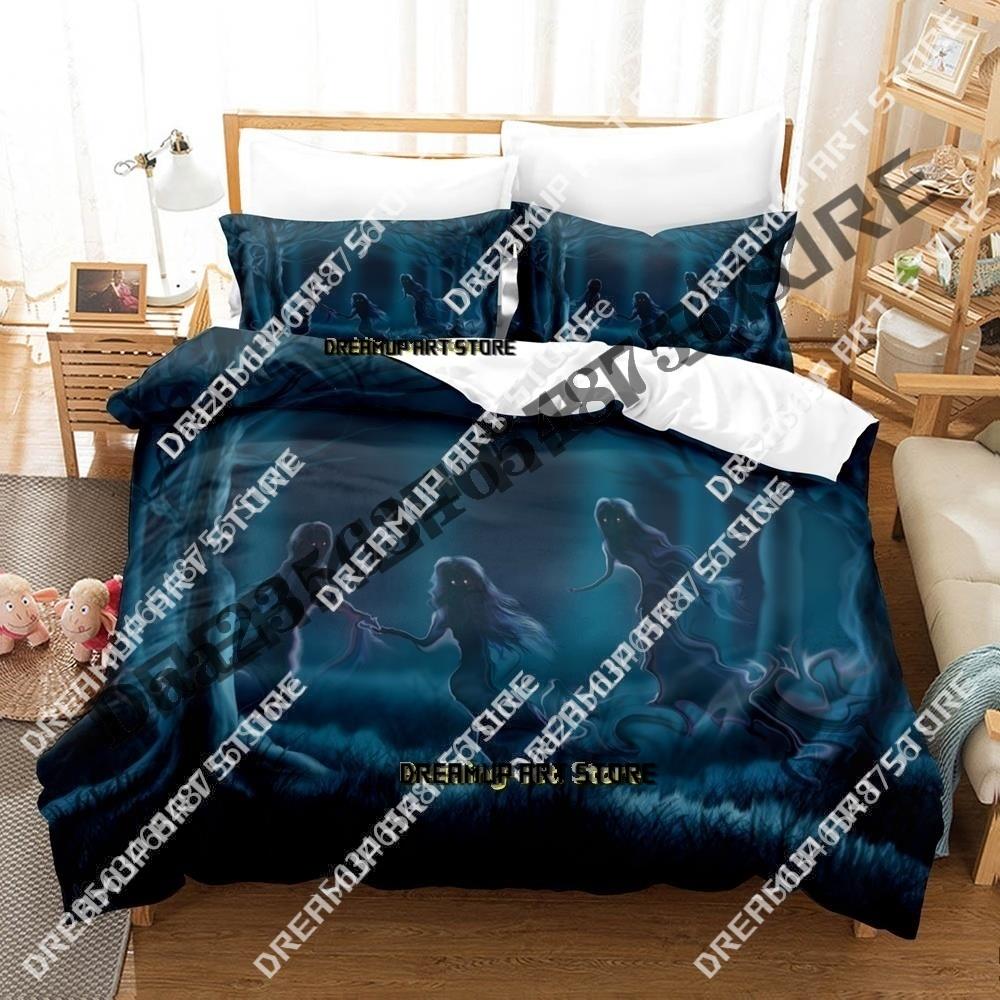 Fashion Dark Lost Souls Ghost Bedding Set Single Twin Full Queen King Size Bed Set Kids Bedroom Duvetcover Sets Bed Sheet Set