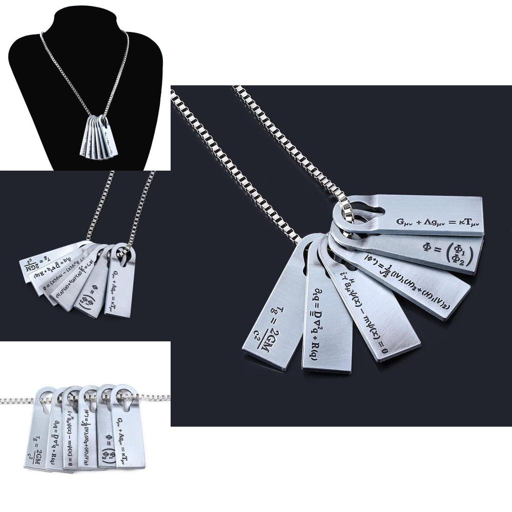 Death Stranding Chemical Physical Equations Alloy Pendant Necklace With Vintage Design For Science Enthusiasts