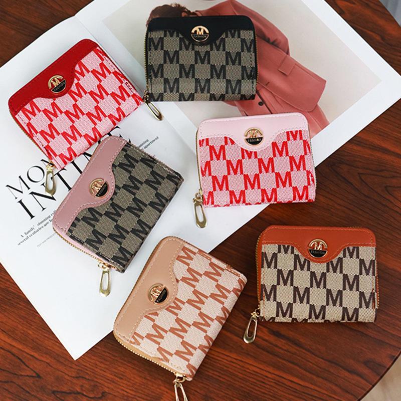 Simple Stylish Coin Purse New Popular European American Wallets New Zipper Card Holder Lightweight High-quality Pu Women's Bags