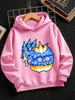 Cute Fruit Box Kids Pullover Hoodie Summer Cute Cartoon Crewneck Age 3-14