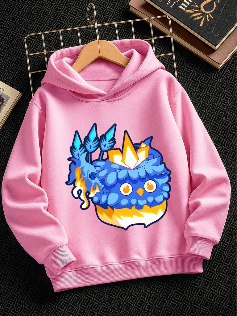 Cute Fruit Box Kids Pullover Hoodie Summer Cute Cartoon Crewneck Age 3-14