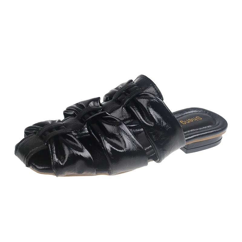 Fashion Designer Women Slippers Flats Cozy Mules Shoes Fashion Summer Sandals 2025 Dress Flip Flops Casual Walking Sandalias De Mujer