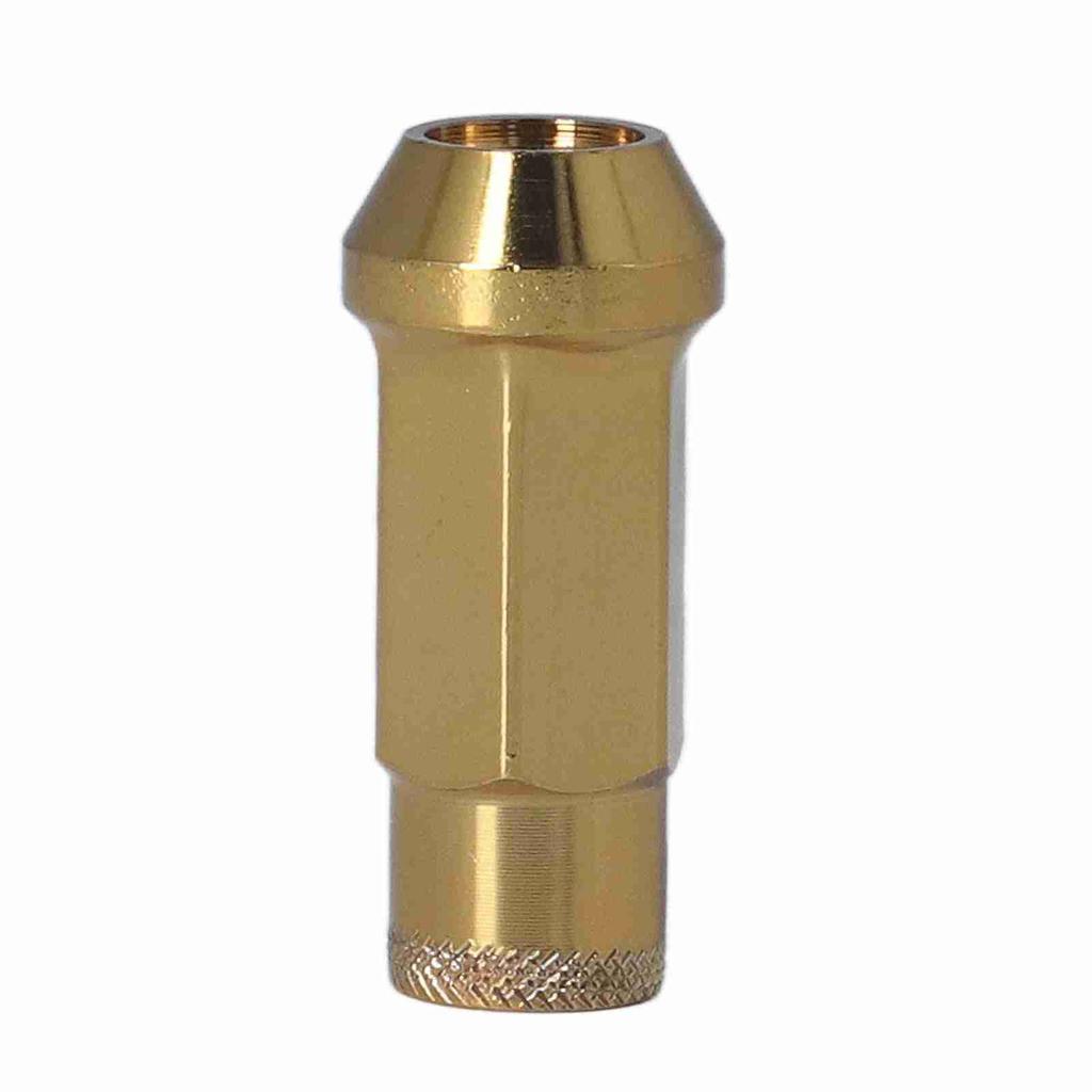 20pcs M12x1.25 Metal Wheel Lug Nuts Universal Car Accessories Replacement for Mitsubishi Gold