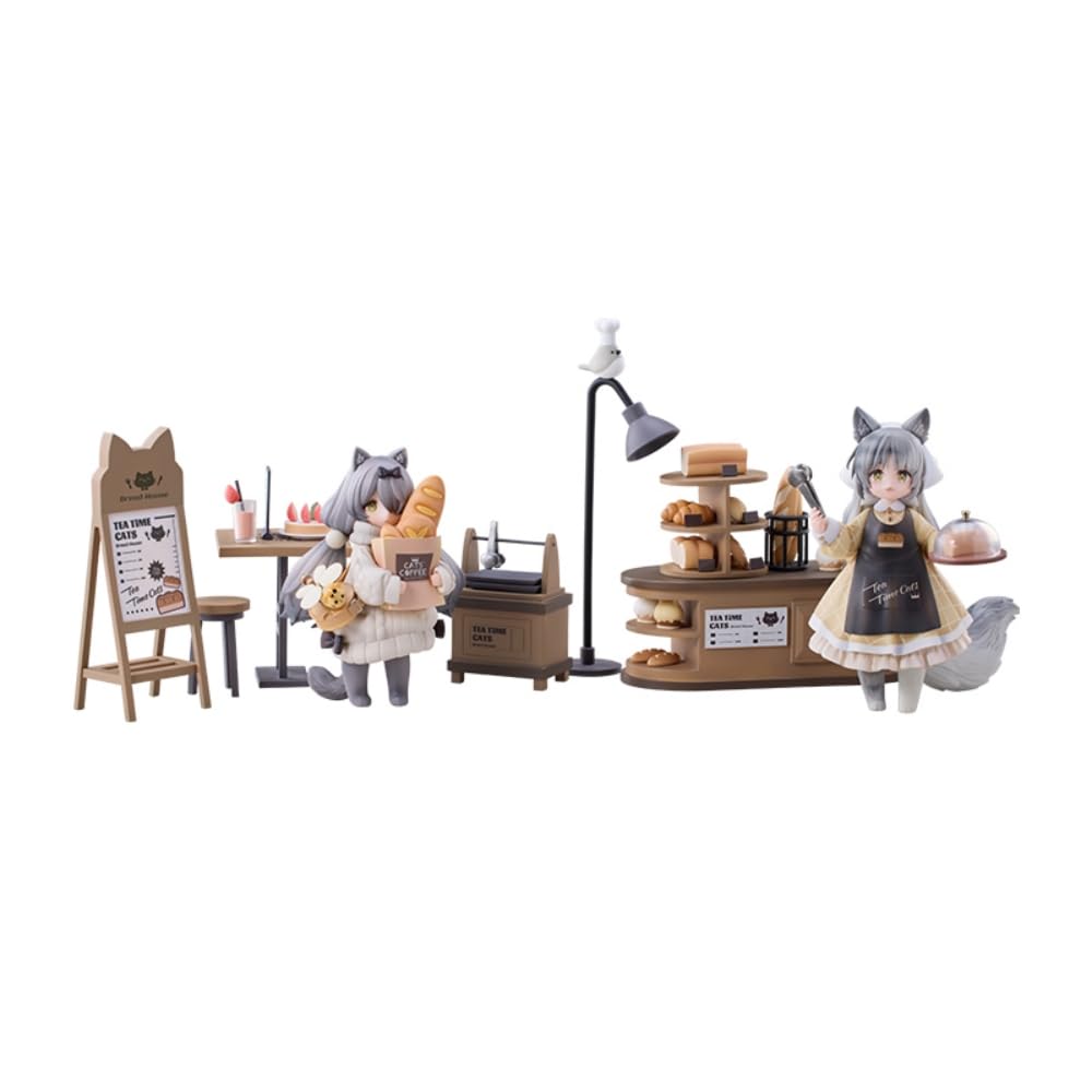 

Tea Time Cats Series Staff & Customer Set Ver. Non-scale PVC & ABS Painted Finished Figure