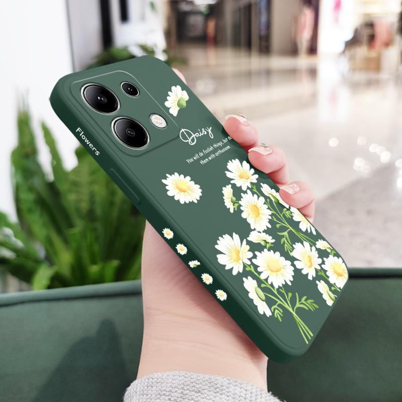 

Bloom Daisies Phone Case For Xiaomi Redmi Note 13 12 12S 11 11S 10 10S 9 9S Pro Plus 4G 5G Liquid Silicone Cover Redmi Note13 4G