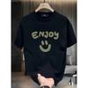 Fashion Brand Printed Shortsleeved Tshirt For Unisex In Summer Heavy Pure Cotton Koreanstyle Japanesestyle Printed Versatile