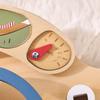 Montessori Busy Board Sensory Toys Wooden Steering Wheel Switch Control Board for Children Travel Activities Games Gifts Toy