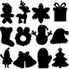 GOMANCHE 48 Pieces Christmas Scratch Art for Kids, DIY Rainbow Scratch Paper Magic Art Crafts Bulk, Christmas Hanging Ornaments for Kids Party Favors
